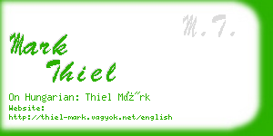 mark thiel business card